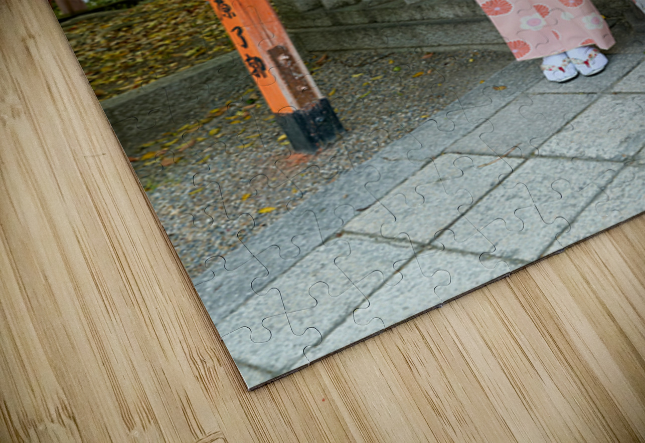 Young women in traditional kimono at Yasaka Shrine in Kyoto Marco Brivio Puzzle