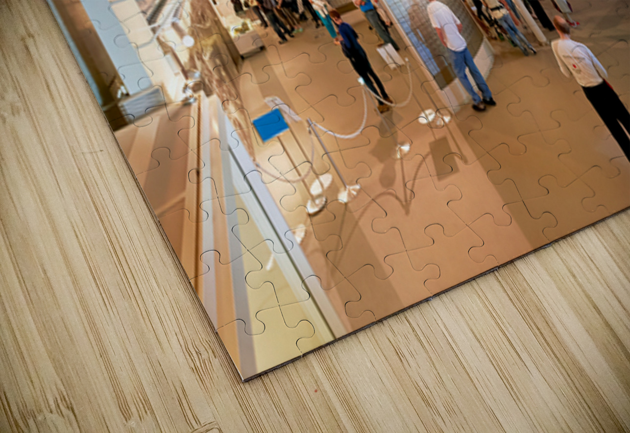 Visitors explore the Peace Memorial Museum in Hiroshima Japan Marco Brivio Puzzle