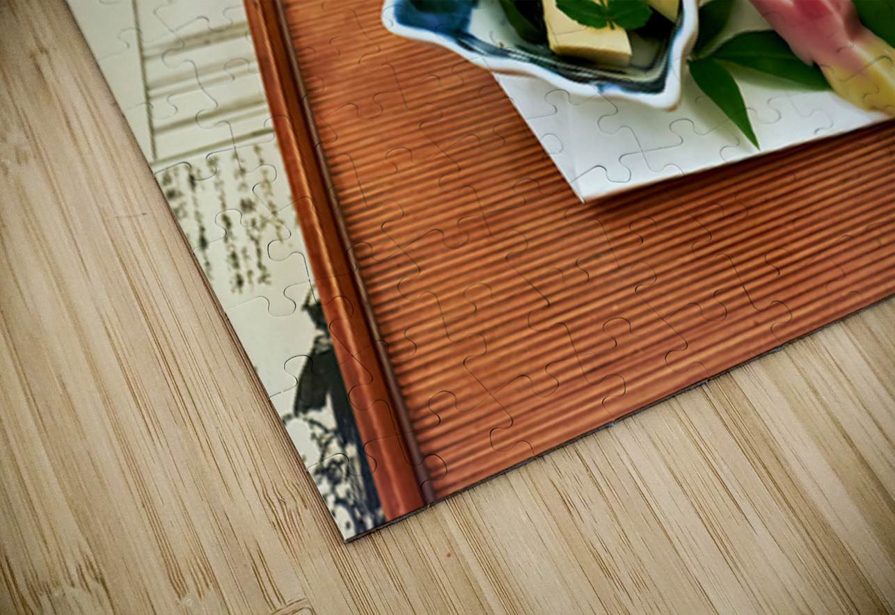 Traditional Japanese food served in a restaurant in Miyajima Jap Marco Brivio Puzzle