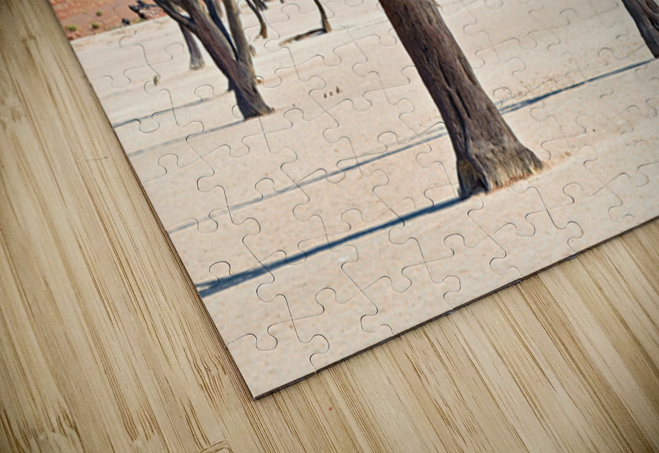 Dried camel thorn trees in Deadvlei pan in Namibia Marco Brivio Puzzle