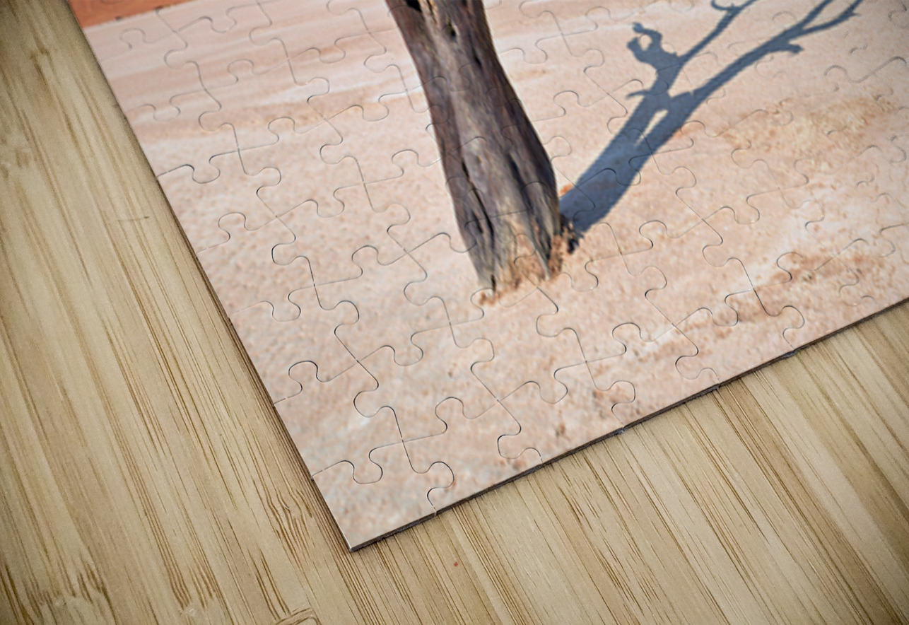 Dry camel thorn tree in Deadvlei clay pan of Namibia Marco Brivio Puzzle