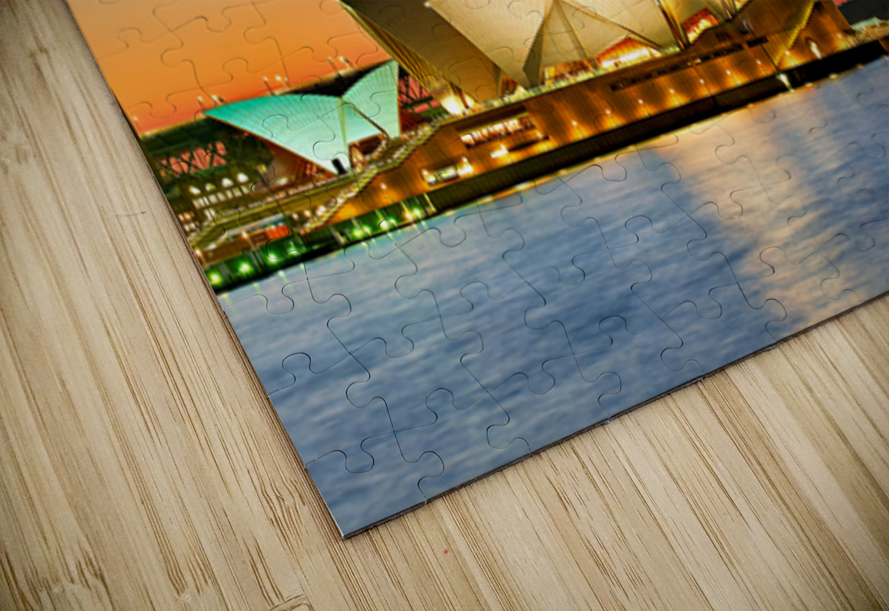 Sydney Opera House and Harbour Bridge at sunset. Marco Brivio Puzzle