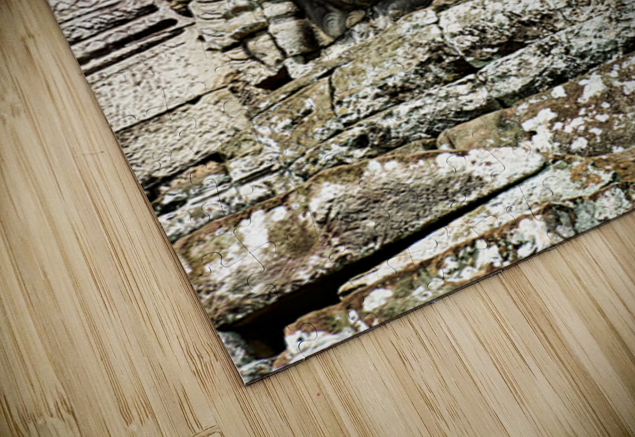 Serene stone face carving Bayon temple Angkor. Marco Brivio Puzzle