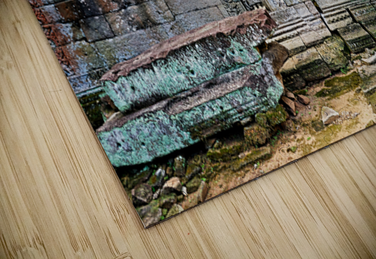 Massive tree roots engulf ancient stone temple ruins. Marco Brivio Puzzle