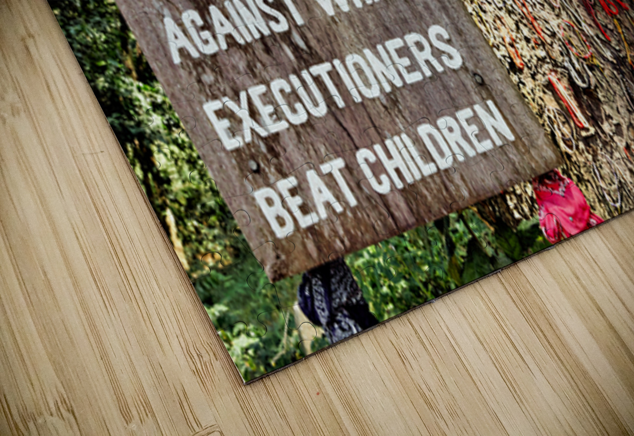 Cambodian Killing Tree a poignant memorial for children. Marco Brivio Puzzle