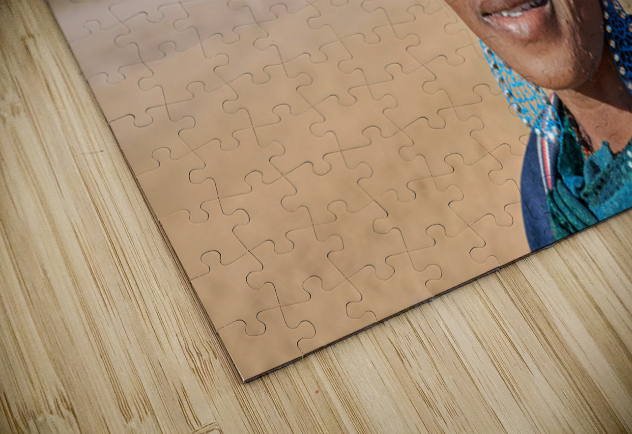 Portrait of a woman from the Herero Bantu ethnic group in Namibi Marco Brivio Puzzle
