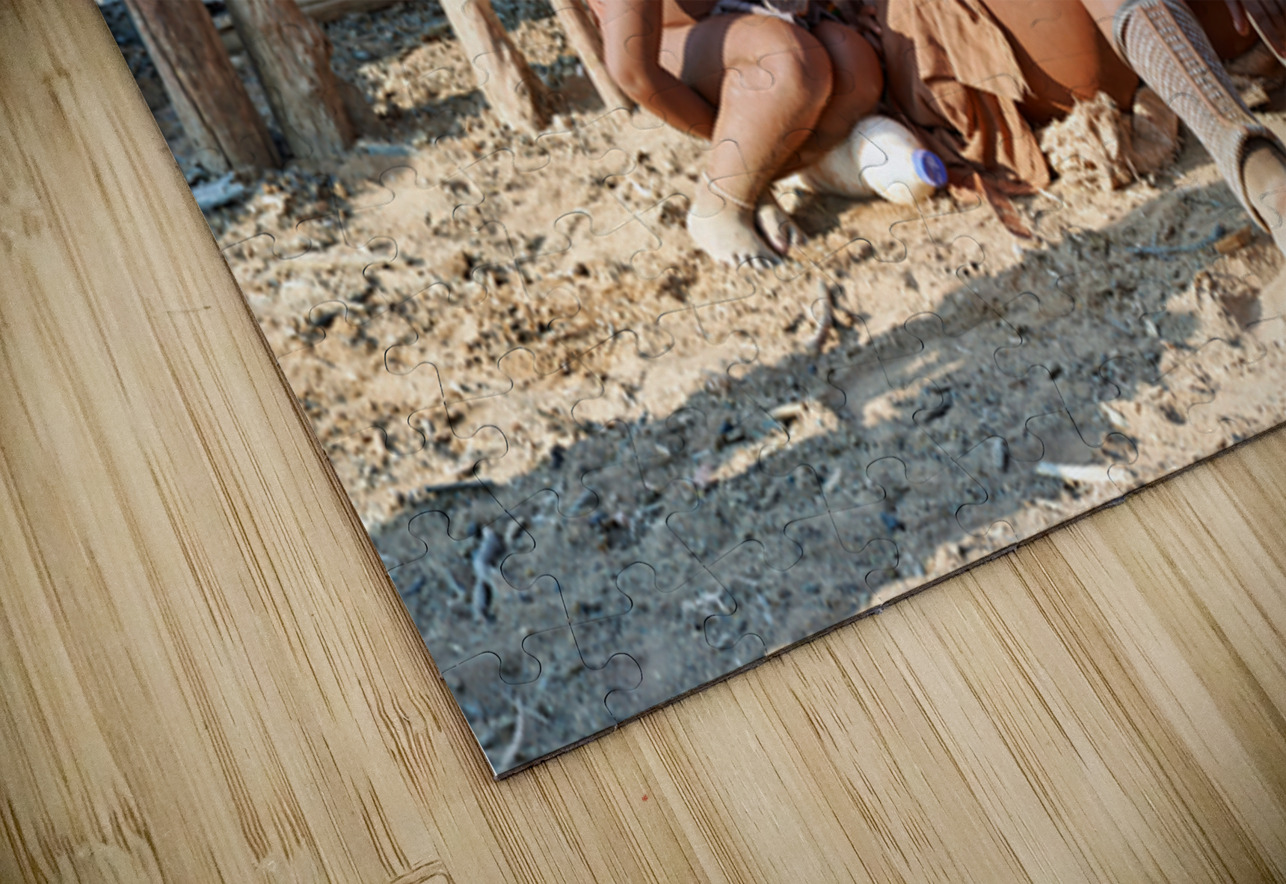 Mother and son in Himba village in Kunene Region of Namibia Marco Brivio Puzzle