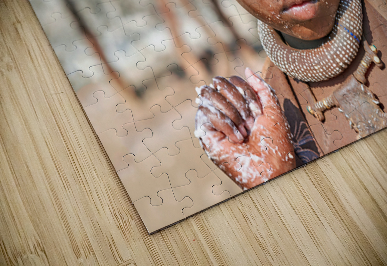 Portrait of a child from Himba Village in Kunene Region of Namib Marco Brivio Puzzle