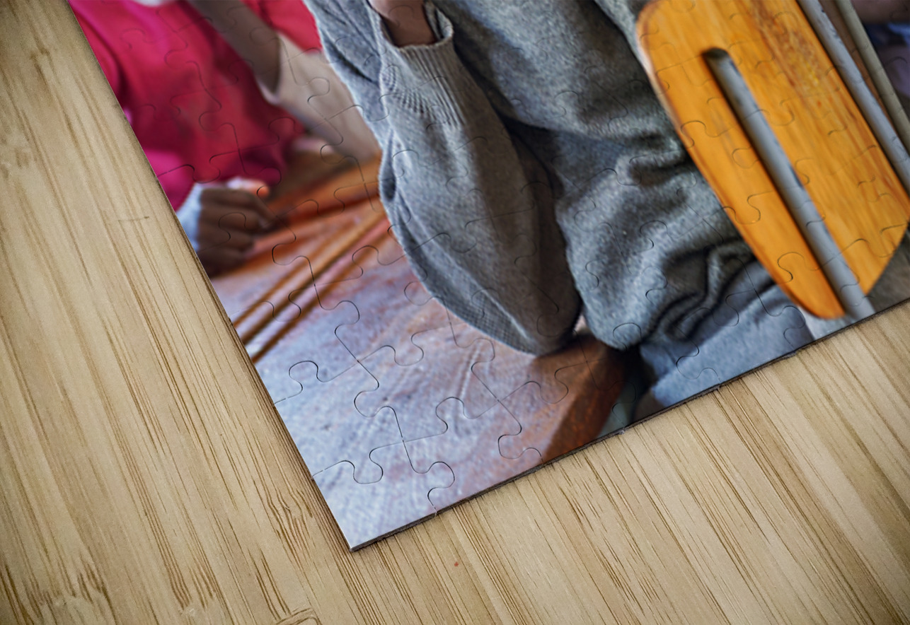 Portrait of student in classroom in Rundu Kavango Region of Nam Marco Brivio Puzzle