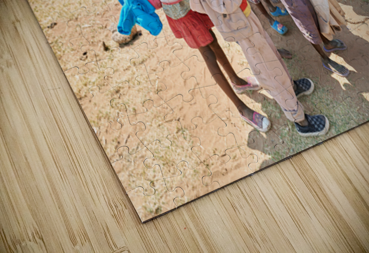 Students gather outside a school in Kavango Region Namibia Marco Brivio Puzzle