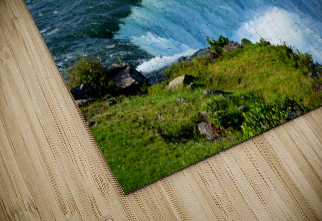 Niagara Falls with city skyline and boat. Marco Brivio Puzzle