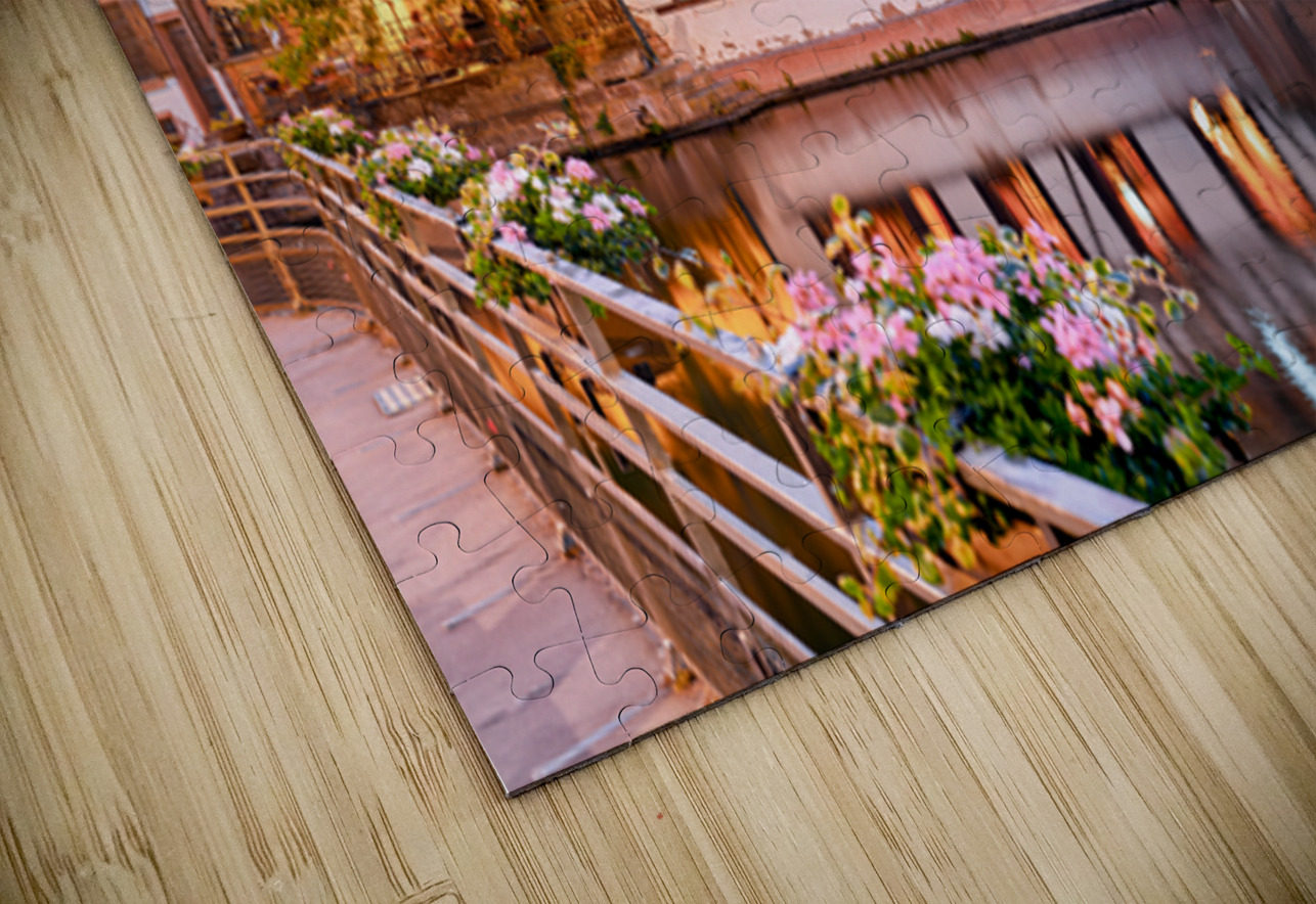 Timber houses in Petit France district by the water in Strasbour Marco Brivio Puzzle