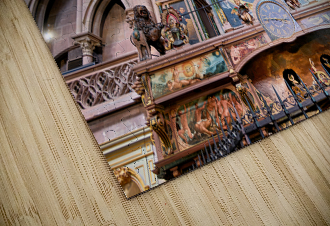 Tourists admire Strasbourg Cathedrals Astronomical Clock Marco Brivio Puzzle