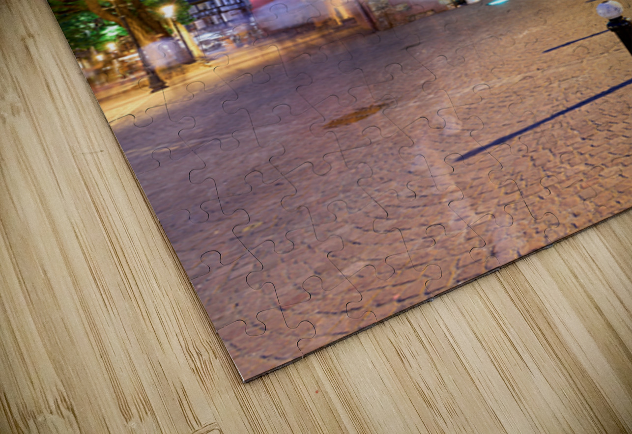 Timber framed houses in Colmar at night with soft lights Marco Brivio Puzzle