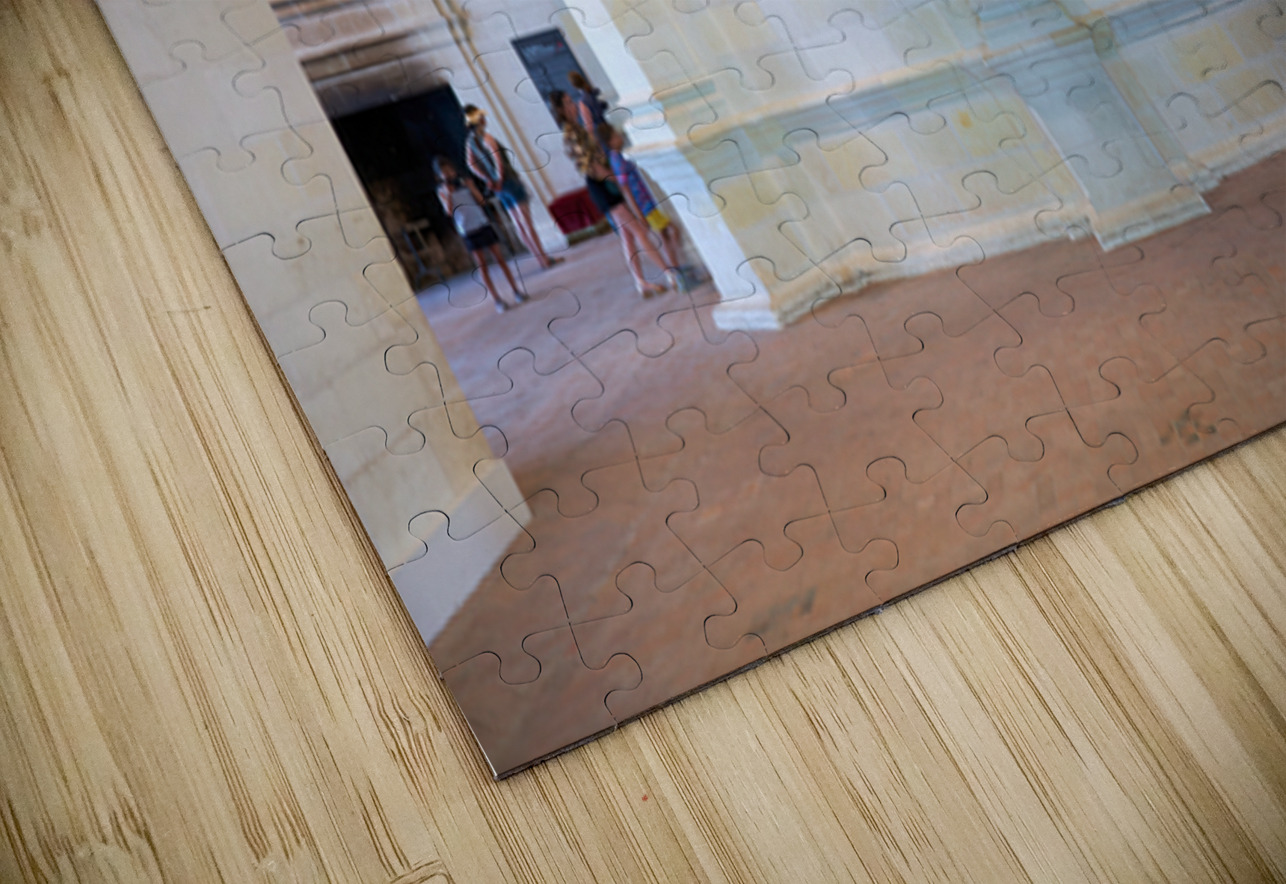 Chateau de Chambord features a double spiral staircase in France Marco Brivio Puzzle