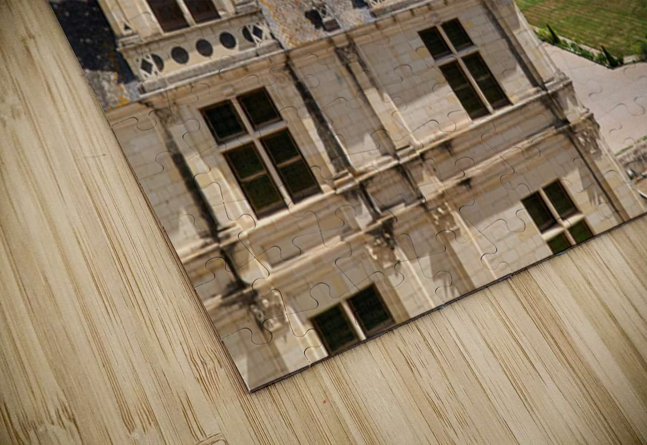 View of gardens at Chateau de Chambord in France on a sunny day Marco Brivio Puzzle