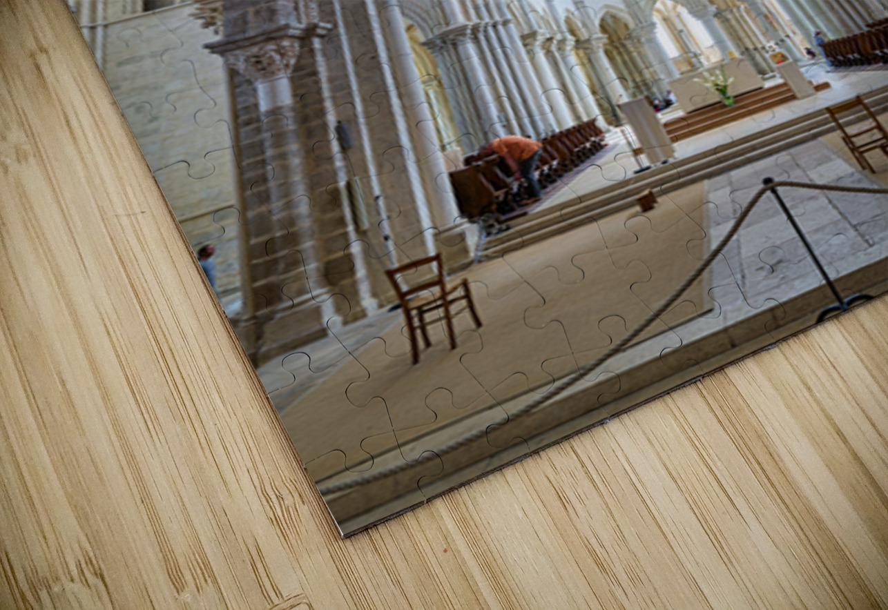 Vezelay Abbey in Bourgogne France shows its interior architectur Marco Brivio Puzzle