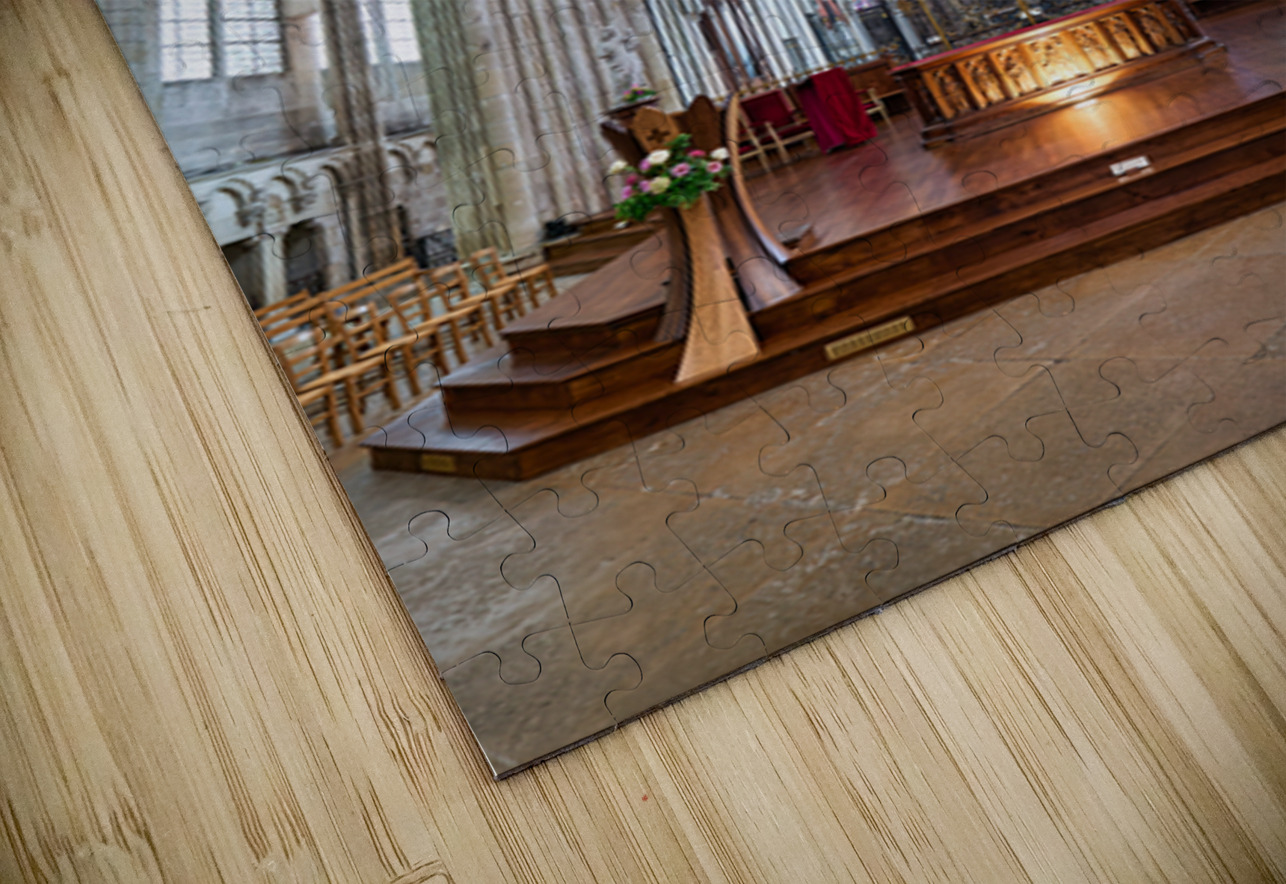 View inside Auxerre Cathedral Saint Etienne in Burgundy France Marco Brivio Puzzle