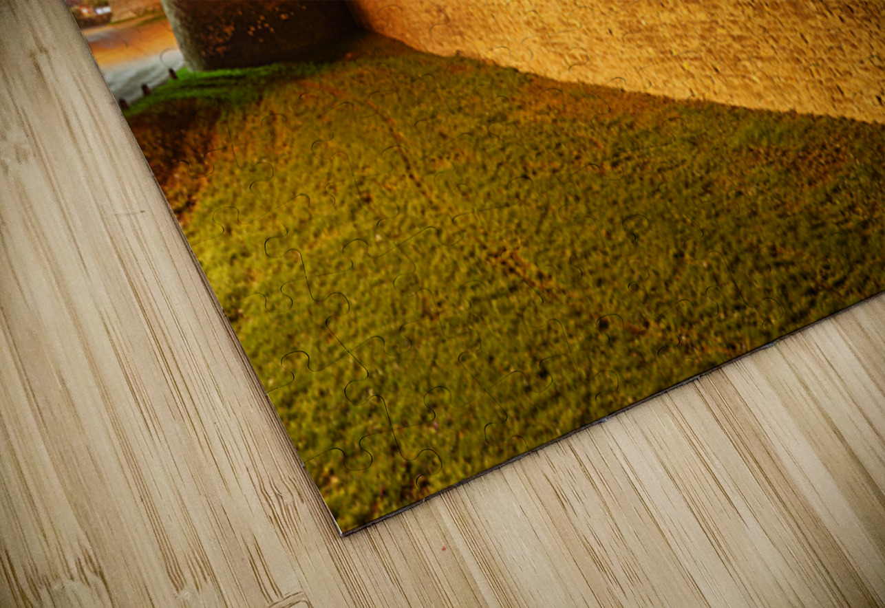 Exploring the ancient walls of Carcassonne in France at twilight Marco Brivio Puzzle