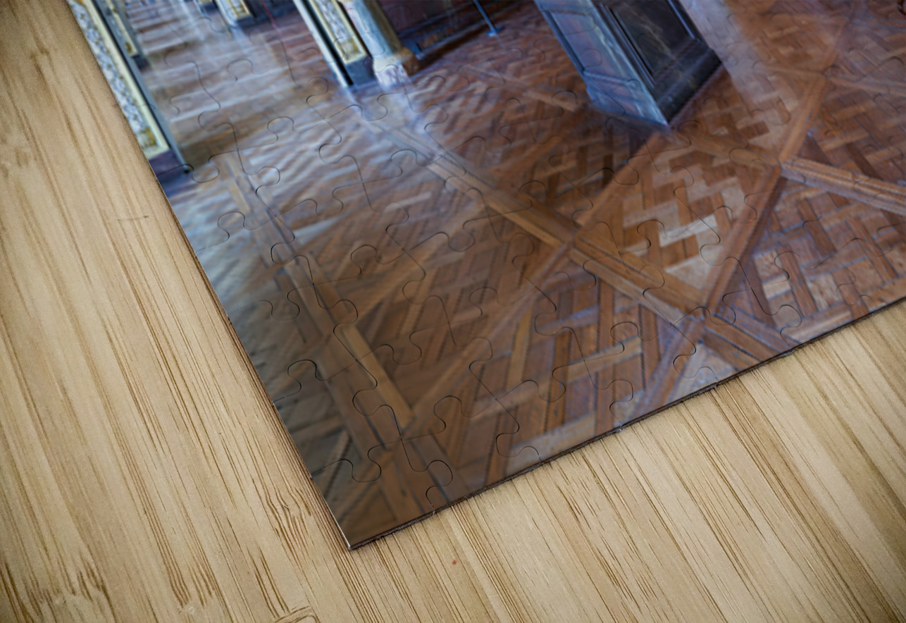 Walk through grand halls in Palace of Versailles in Paris France Marco Brivio Puzzle