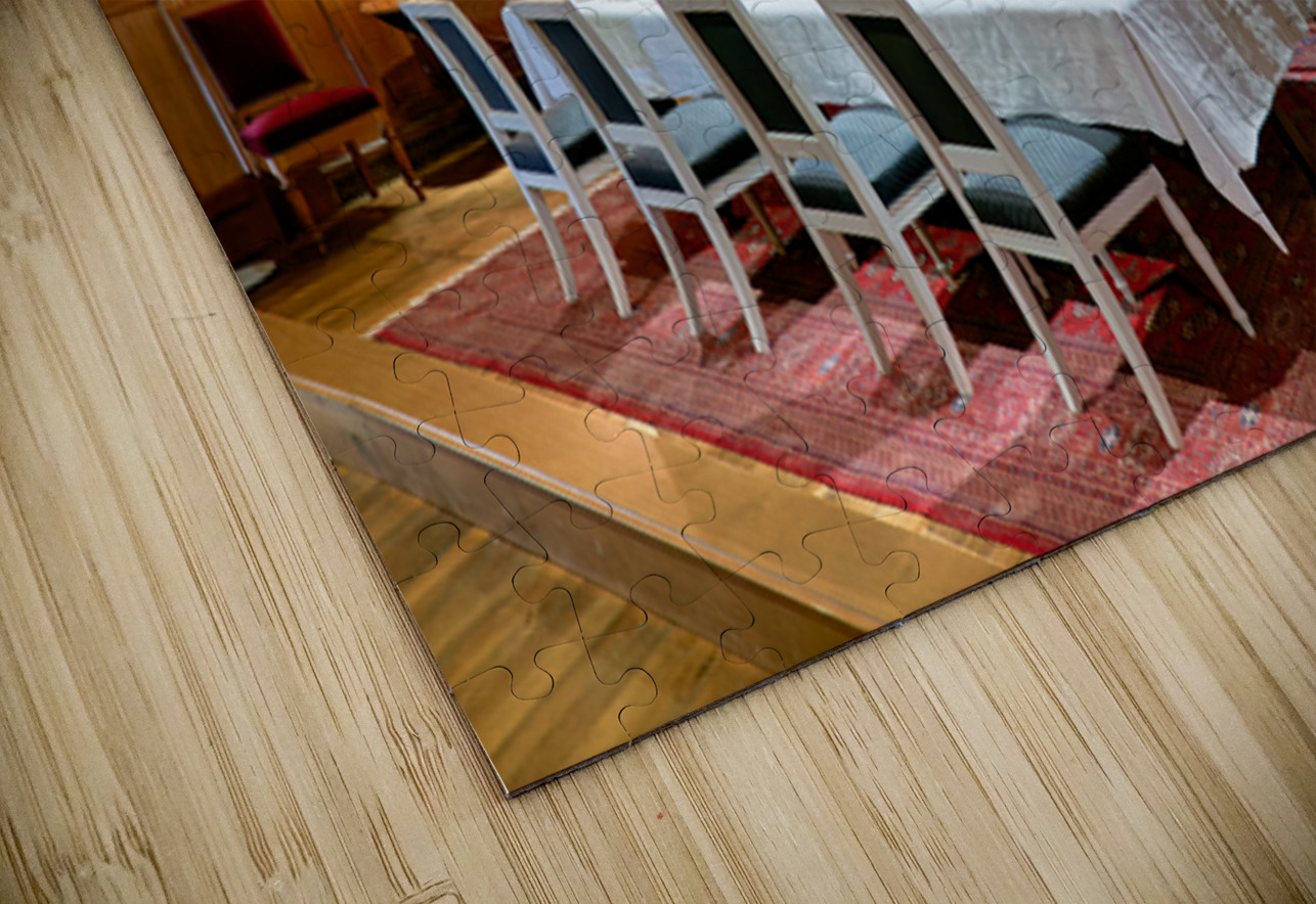 Dining room setup in Chateau dAzay le Rideau in Loire Valley Marco Brivio Puzzle
