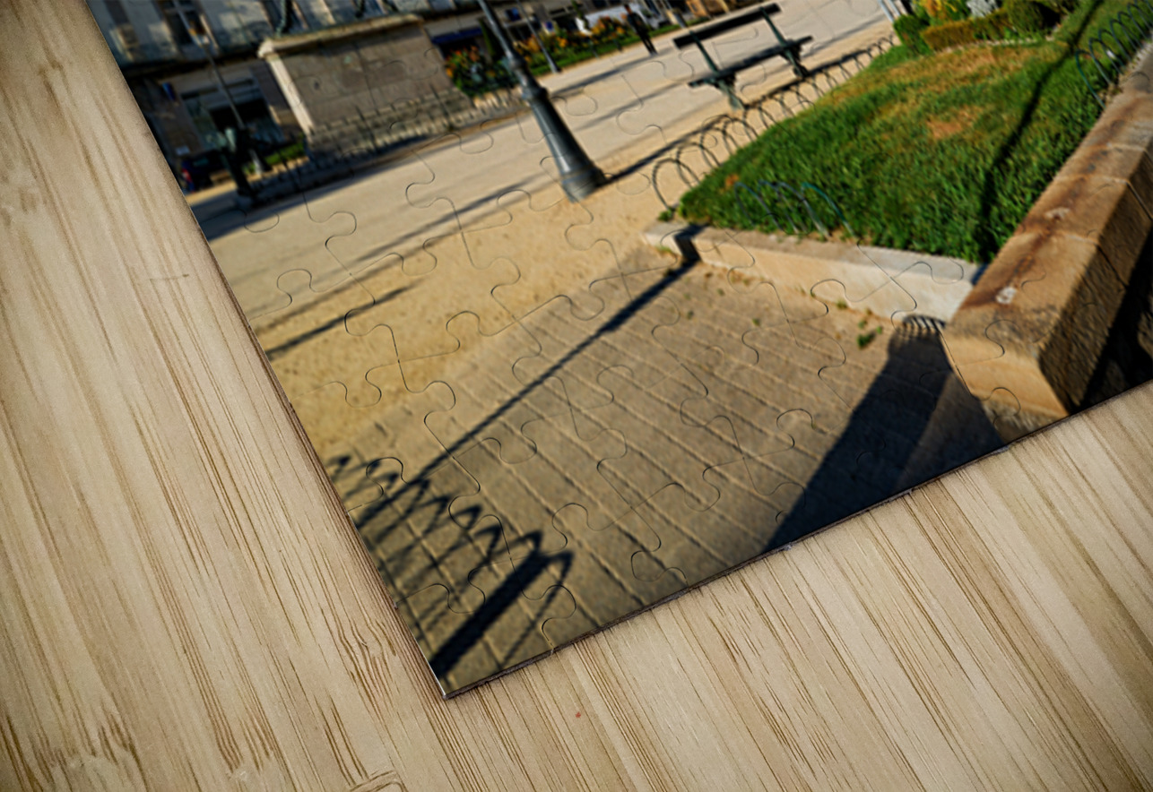 Vannes town hall in Brittany France with nearby park and buildin Marco Brivio Puzzle