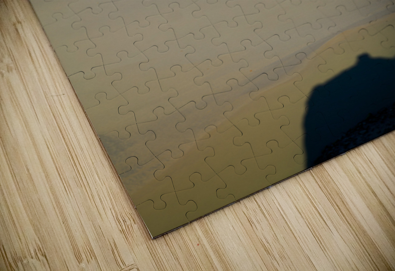 View of Mont Saint Michel abbey during low tide in Normandy Fran Marco Brivio Puzzle