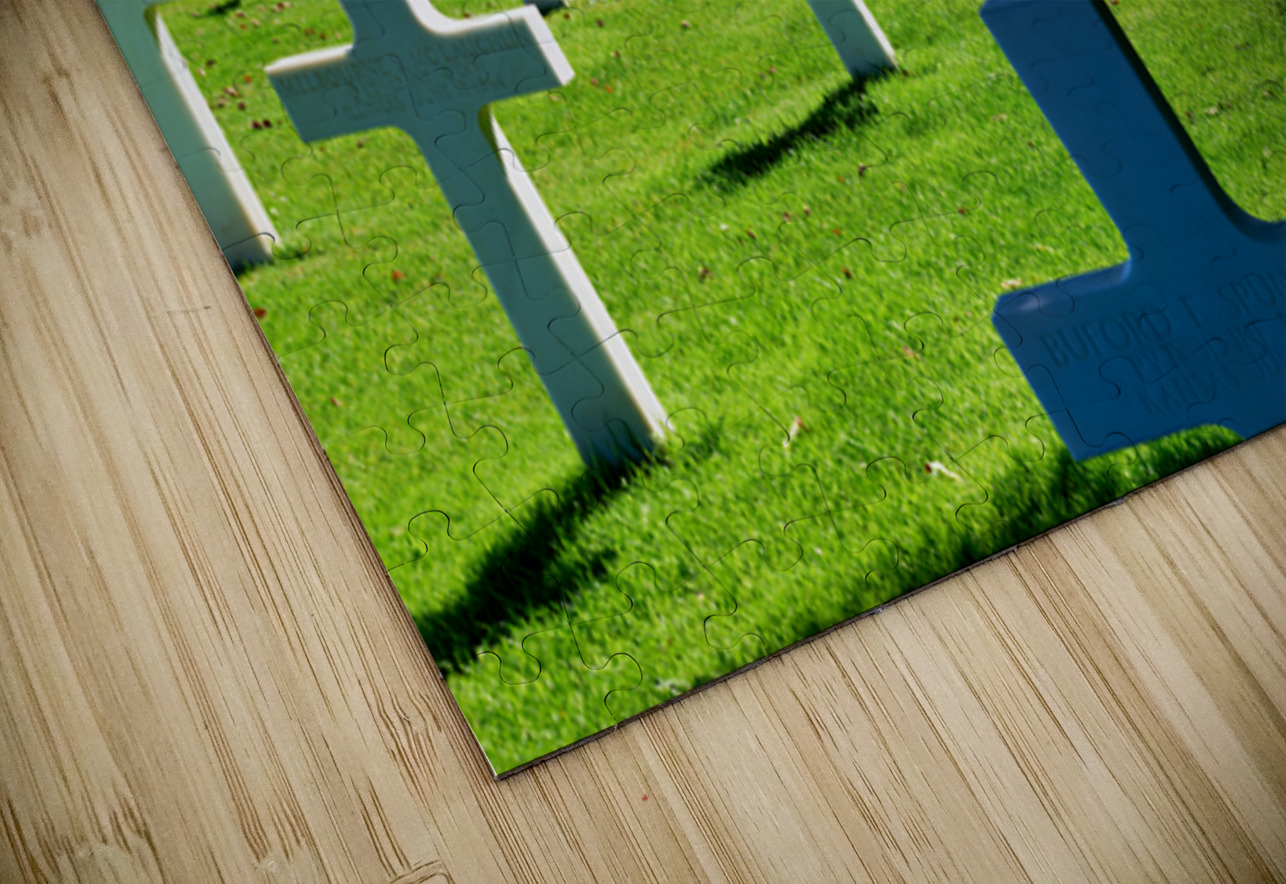 Grave markers at Normandy American Cemetery in Colleville sur Me Marco Brivio Puzzle