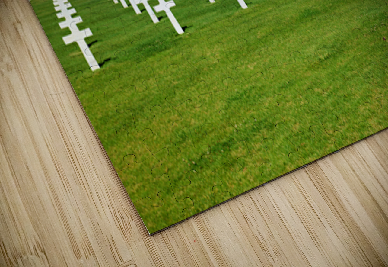 Grave markers at Normandy American Cemetery in Colleville sur Me Marco Brivio Puzzle