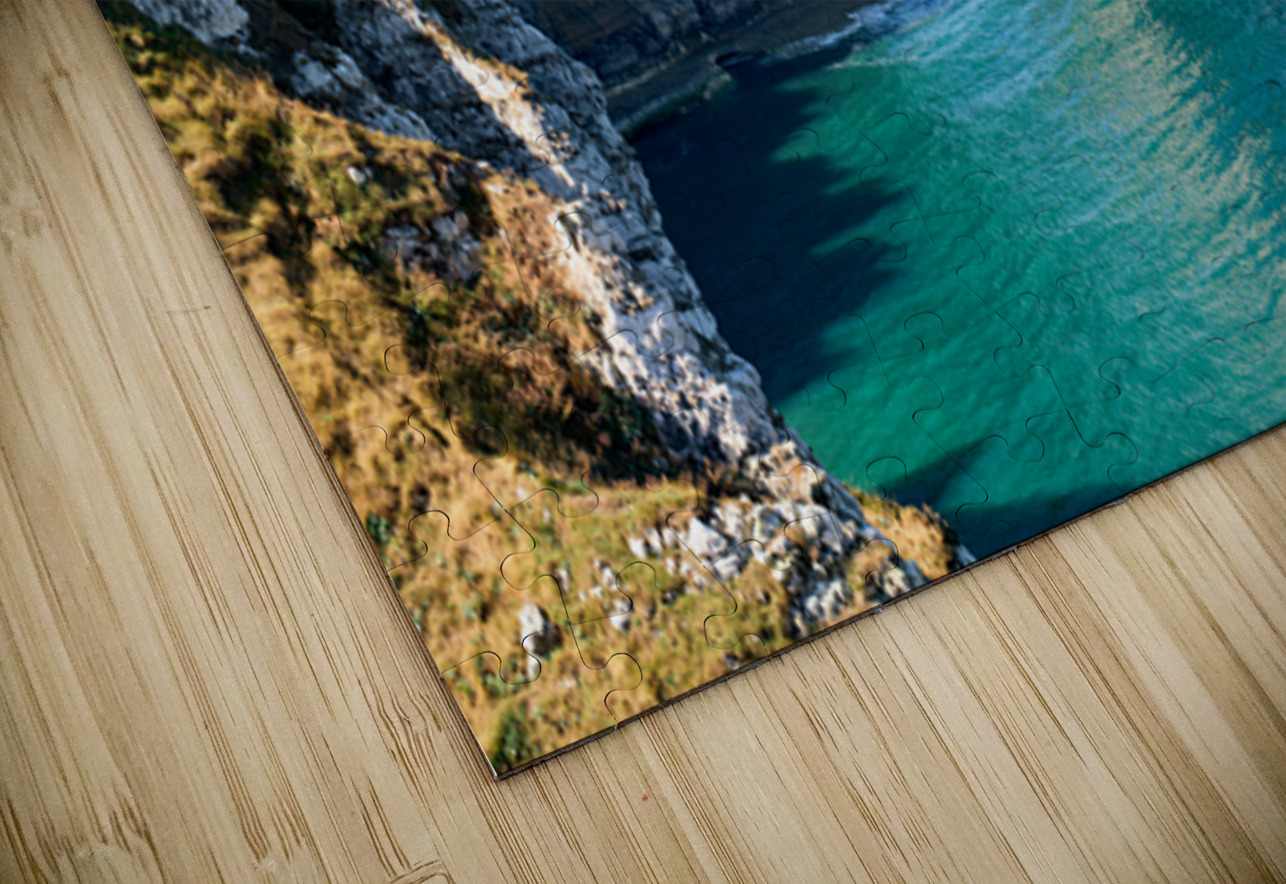 Chalk cliffs of Etretat along the coast of Normandy in France Marco Brivio Puzzle
