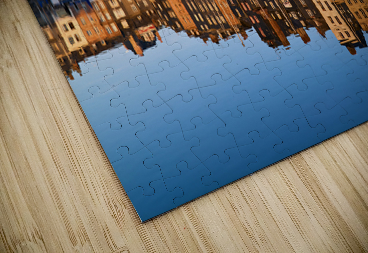 Sunrise view of Honfleur harbor in Normandy France with reflect Marco Brivio Puzzle