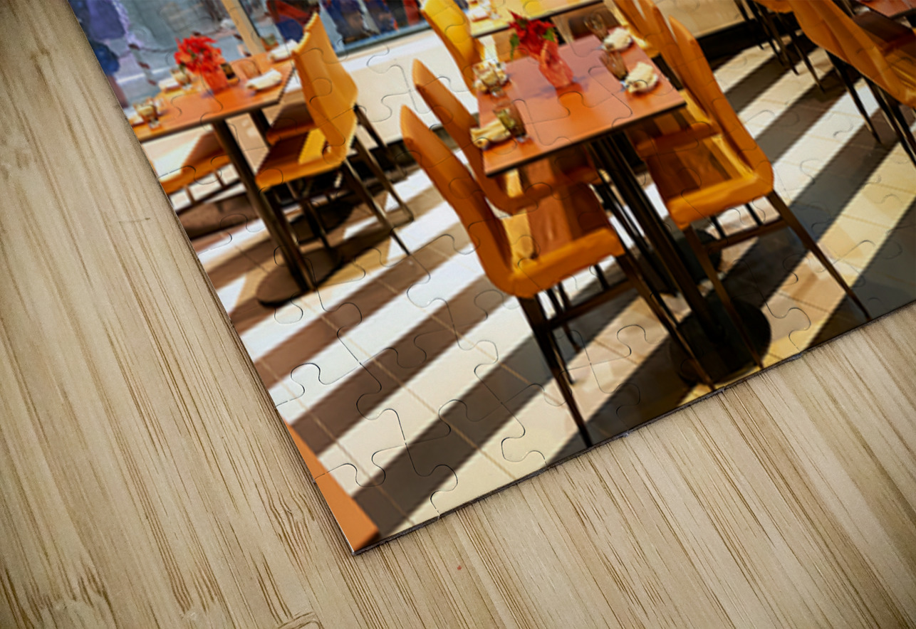 Restaurant offers view of snow activities at indoor park in Duba Marco Brivio Puzzle