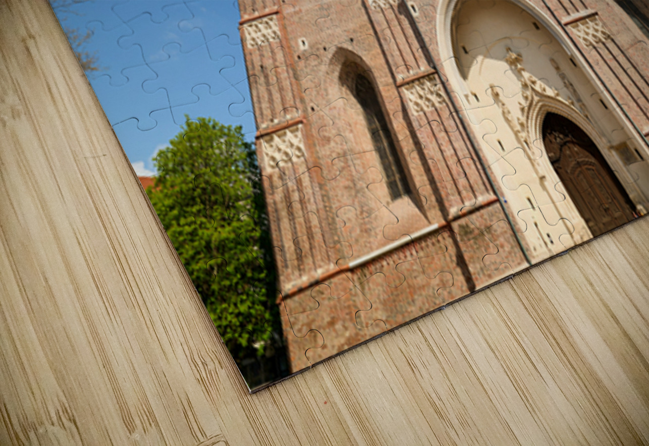 Dom cathedral in Munich Bavaria with clear sky and tall towers Marco Brivio Puzzle