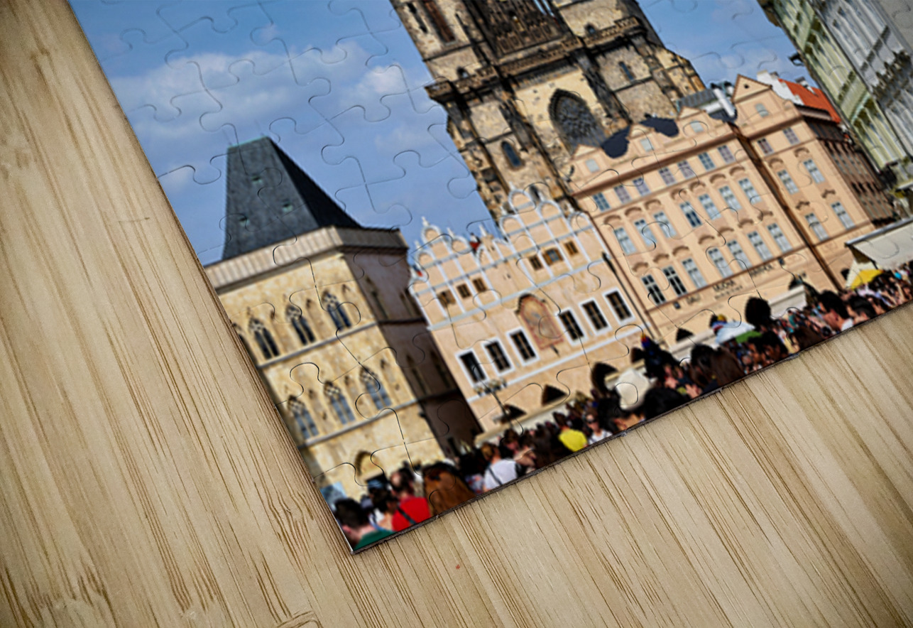 Crowded Prague Old Town Square with Týn Church. Marco Brivio Puzzle