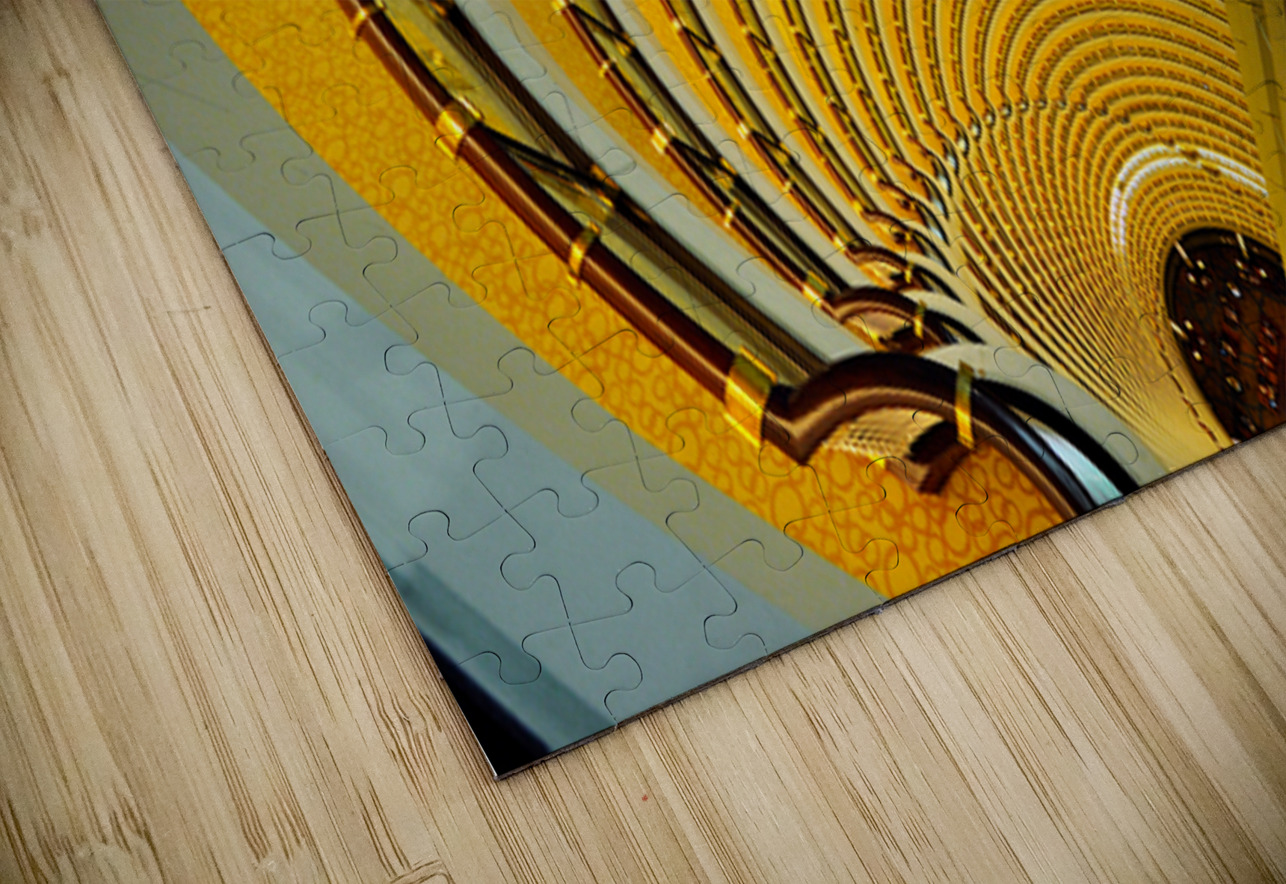 View down a multi story hotel atrium in Shanghai China Marco Brivio Puzzle