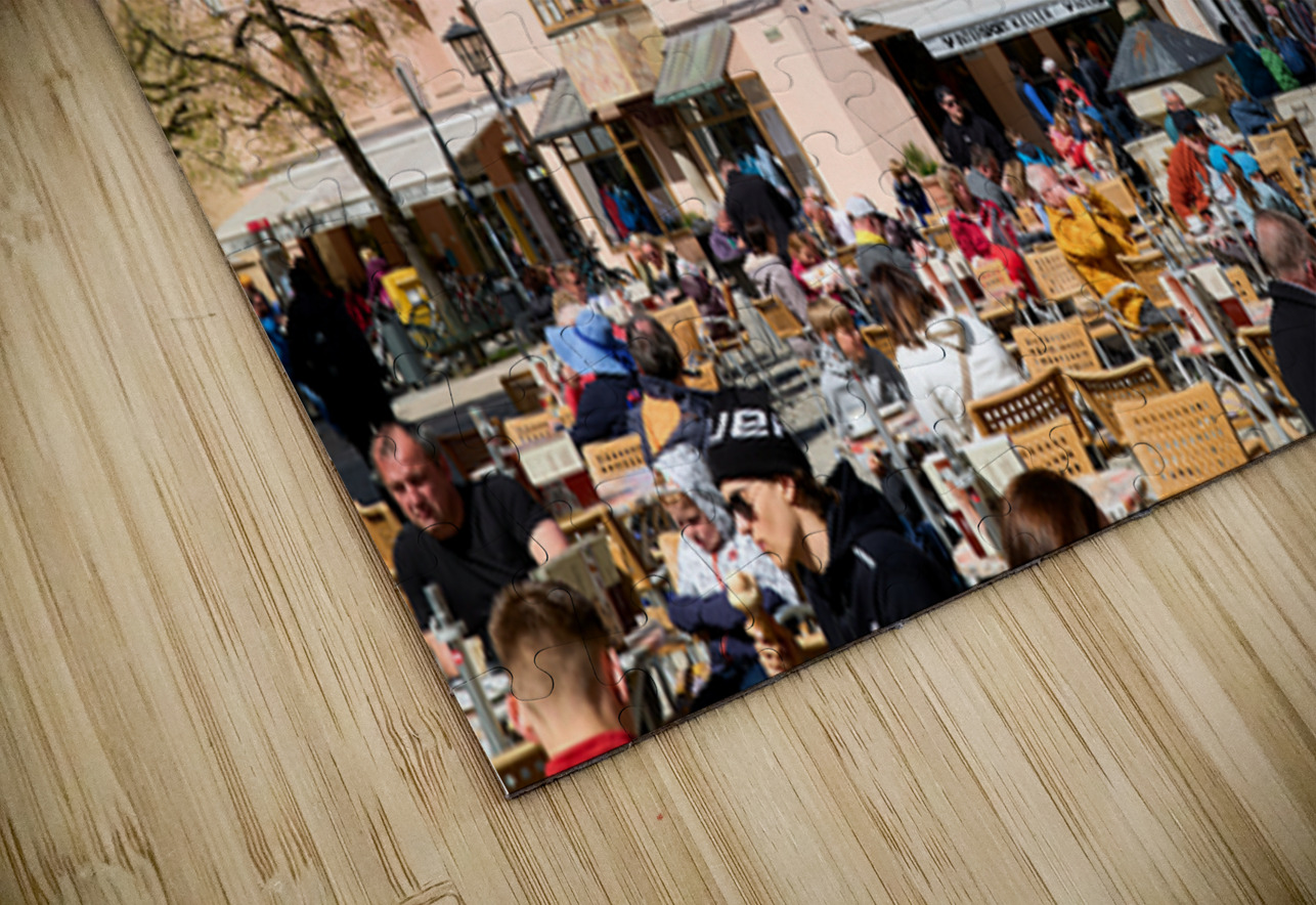 Outdoor dining at restaurants along the Romantic Road in Bavaria Marco Brivio Puzzle
