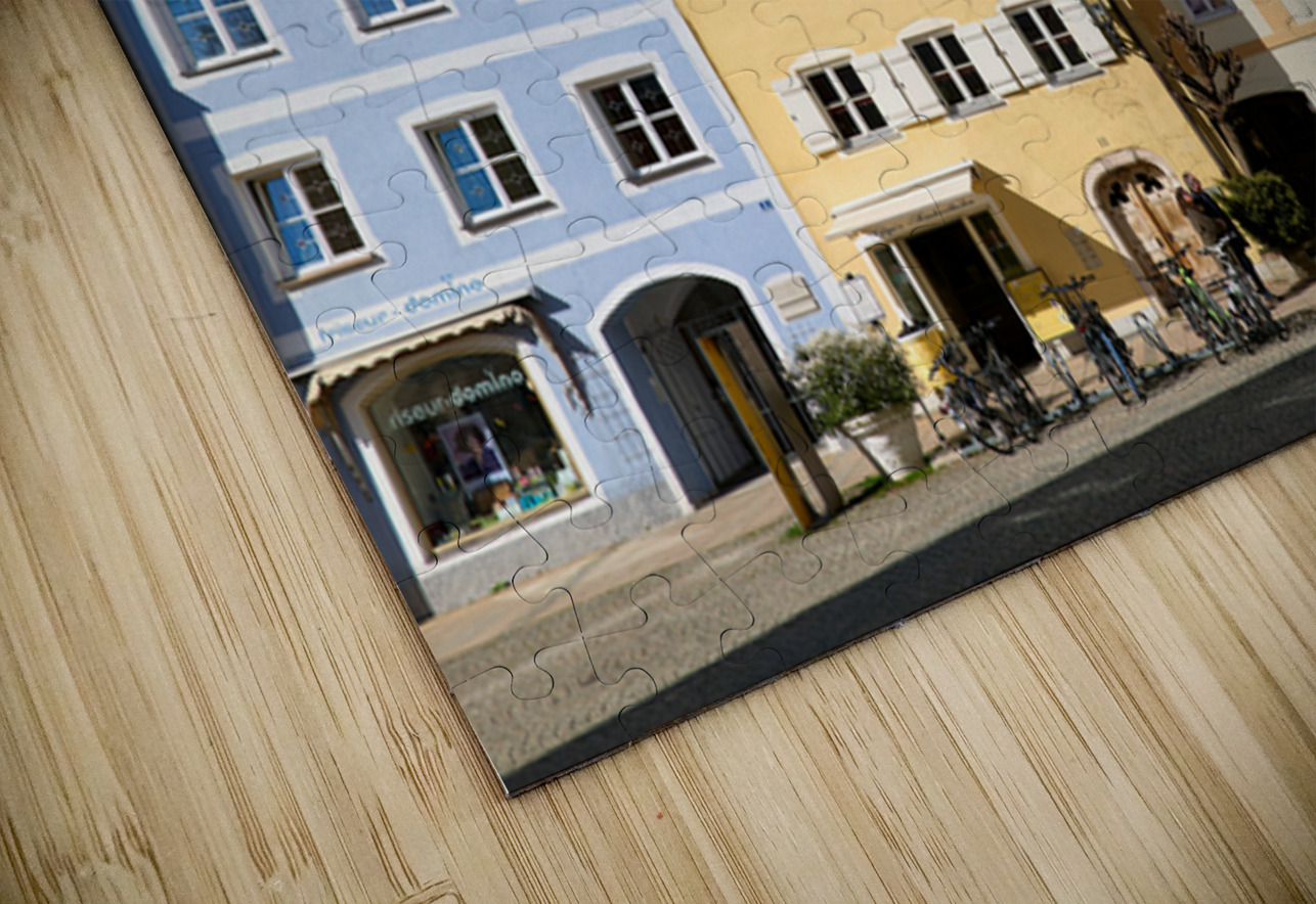 Colorful houses in Fussen along the Romantic Road in Bavaria Marco Brivio Puzzle
