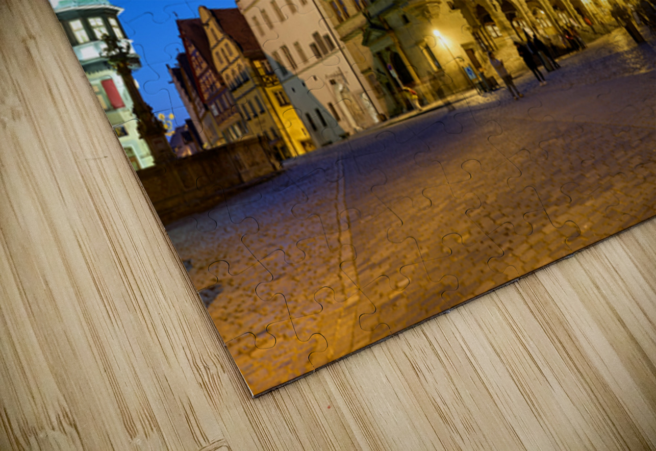 Market square at sunset in Rothenburg ob der Tauber Germany Marco Brivio Puzzle