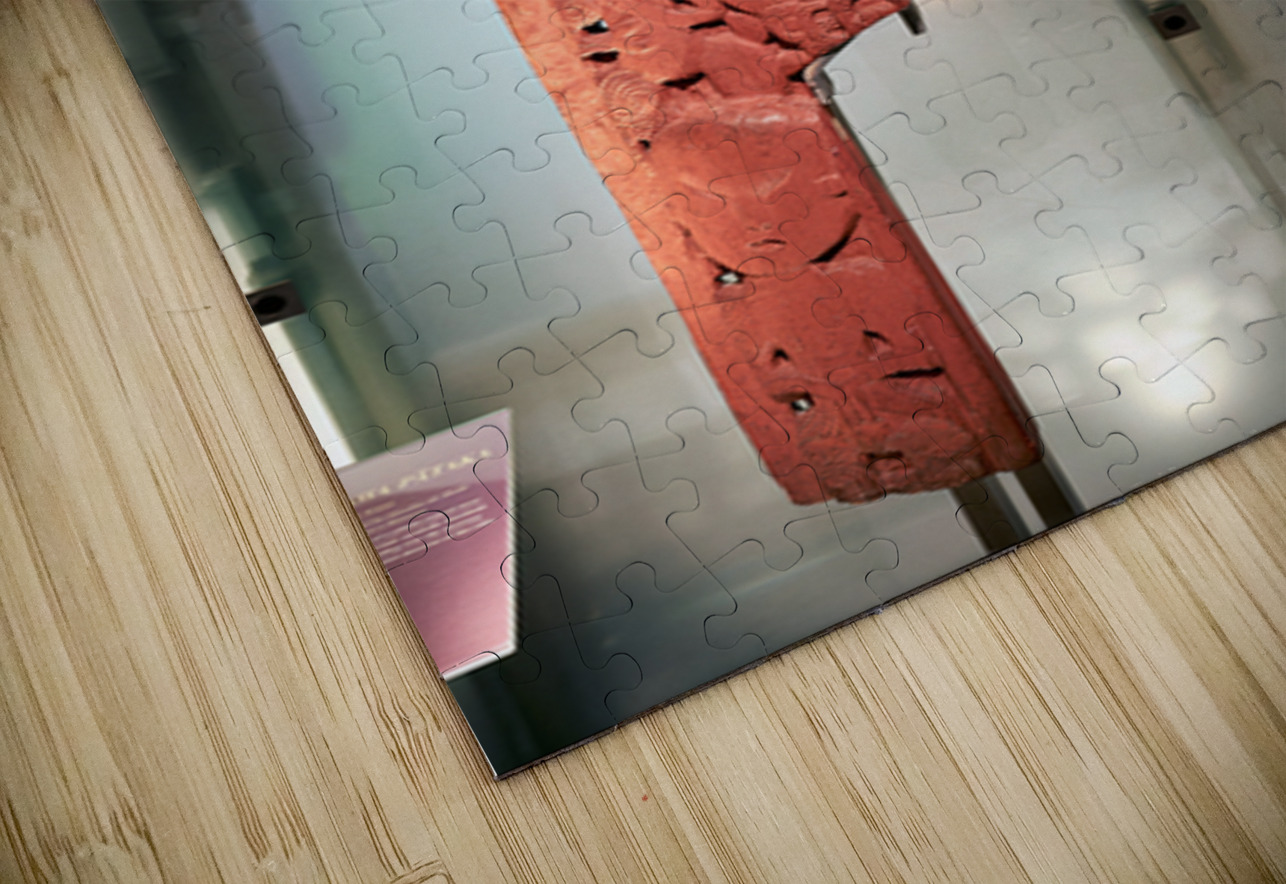 Maori carving in Auckland War Memorial Museum in New Zealand Marco Brivio Puzzle