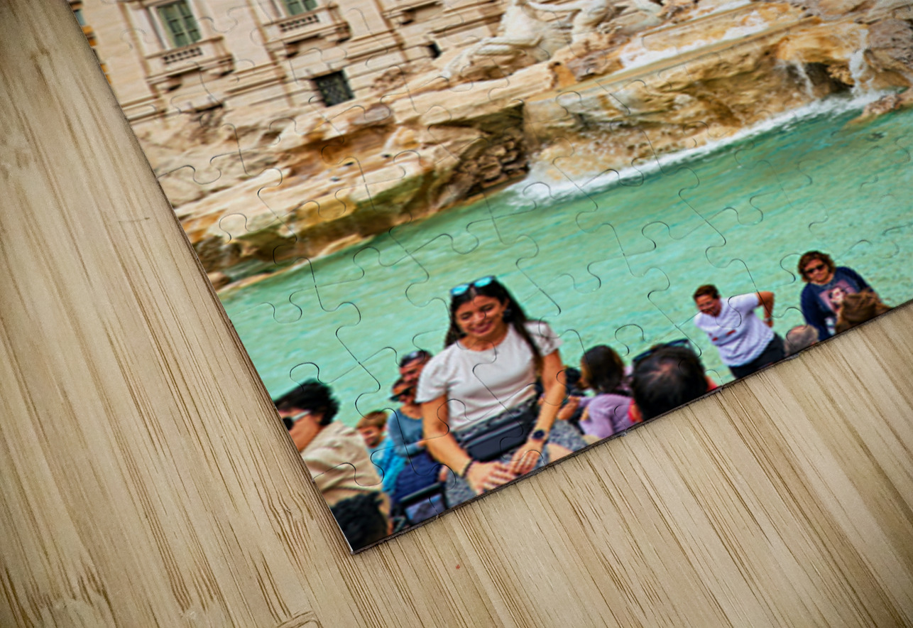 Tourists gather at Trevi Fountain in Rome during a sunny day Marco Brivio Puzzle
