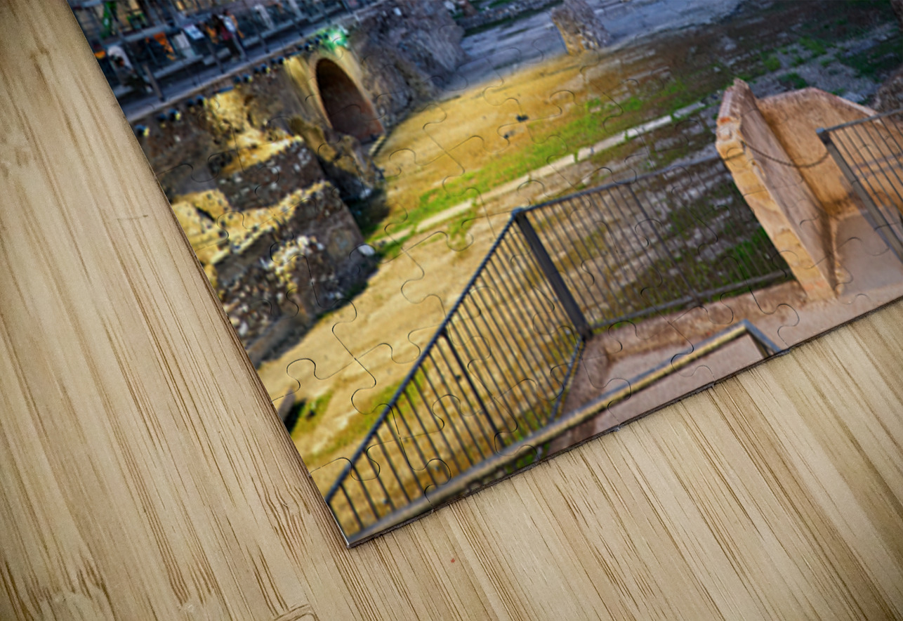 Trajans Market in Rome during sunset at Fori Imperiali Marco Brivio Puzzle