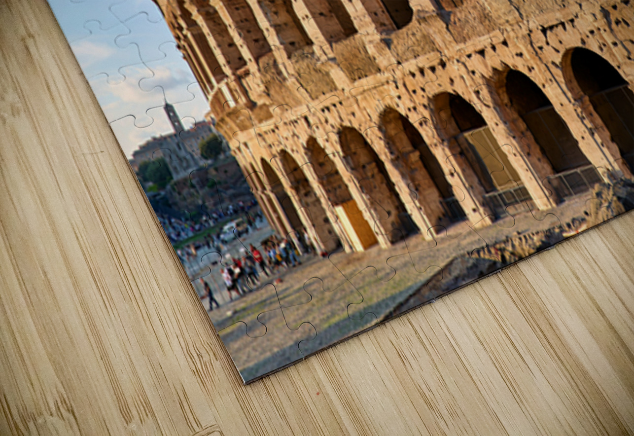 Colosseum stands tall in Rome during golden hour Marco Brivio Puzzle
