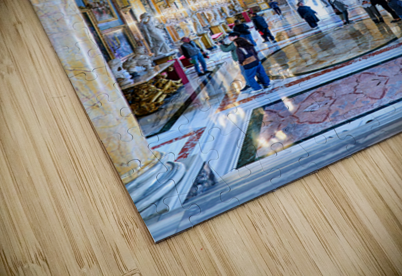 Visitors explore the Great Hall of Colonna Art Gallery in Rome Marco Brivio Puzzle