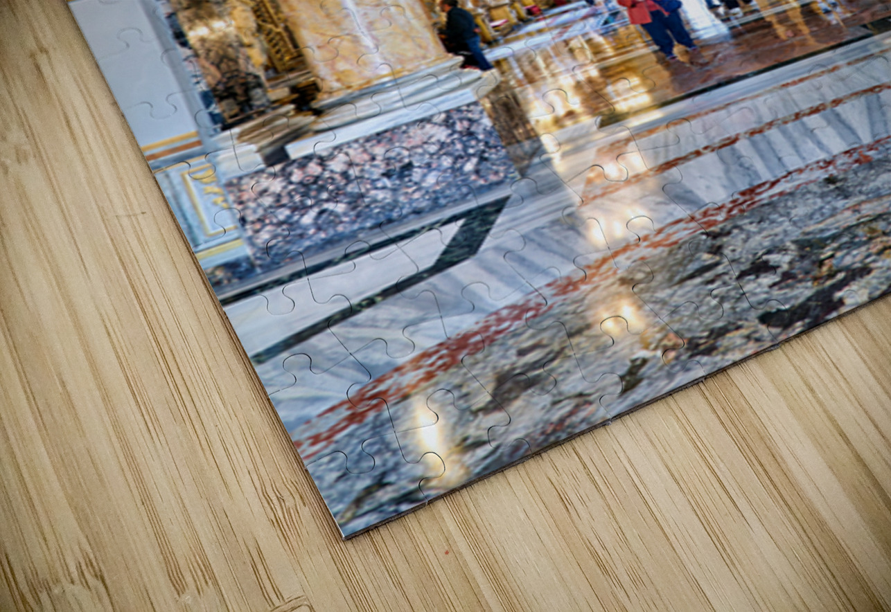 Visitors explore the Great Hall at Colonna Art Gallery in Rome Marco Brivio Puzzle