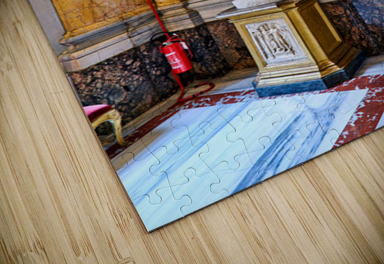 Marble statue inside the Great Hall of Colonna Art Gallery in Ro Marco Brivio Puzzle