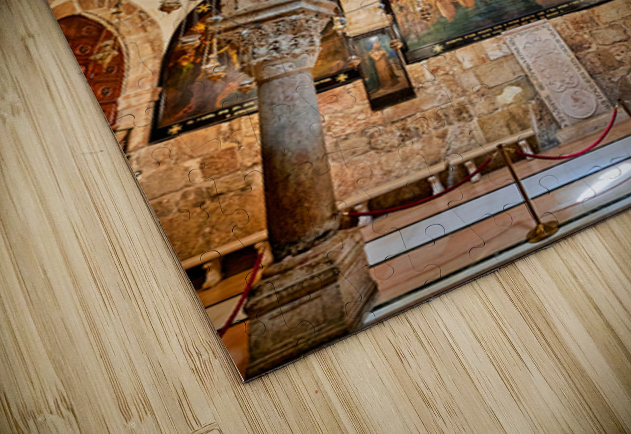 Church of the Holy Sepulchre inside view in Jerusalem Israel Marco Brivio Puzzle