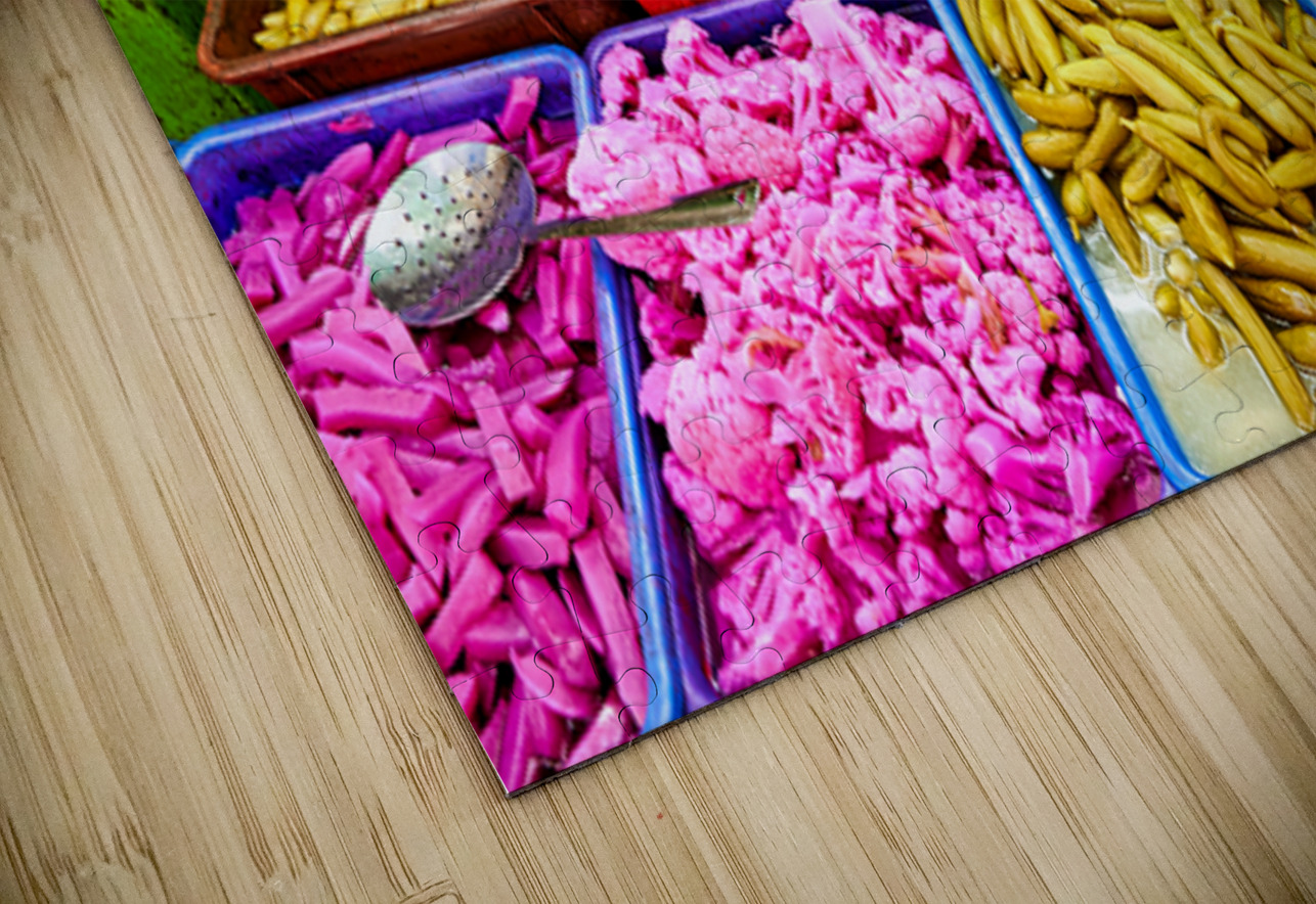 Pickles and olives for sale in market in old city of Jerusalem Marco Brivio Puzzle