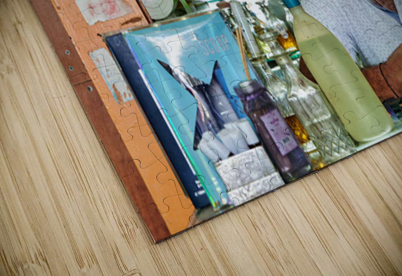 Man working in a perfumery in the old city of Jerusalem Marco Brivio Puzzle