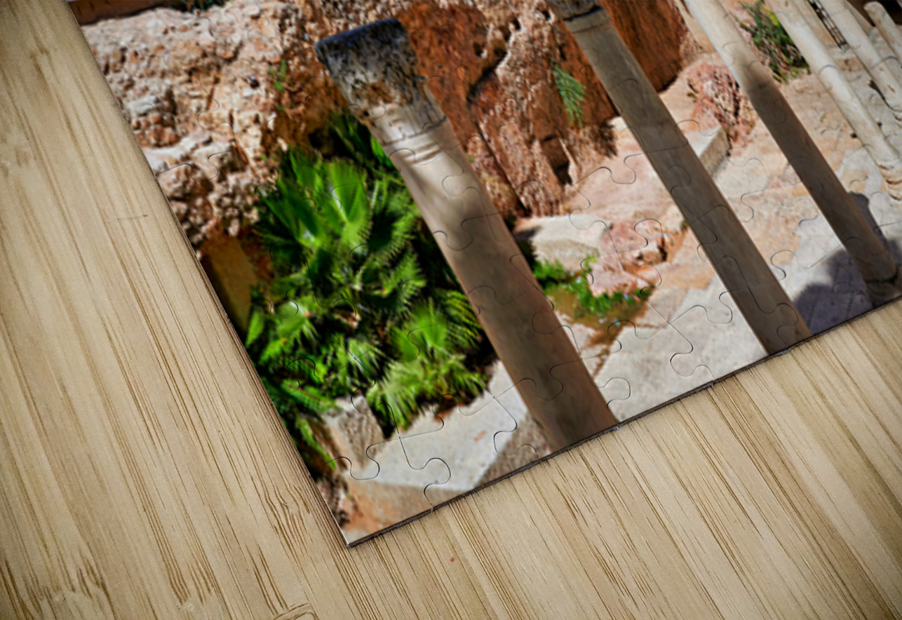 Roman columns in the Jewish quarter of Jerusalem showcase histor Marco Brivio Puzzle