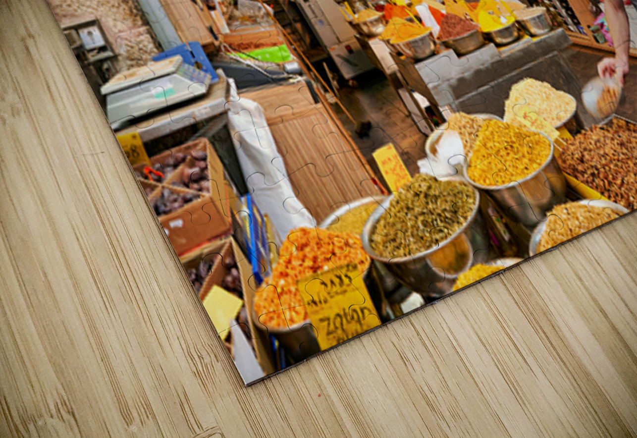Spice vendor at Mahane Yehuda Market in Jerusalem Israel Marco Brivio Puzzle